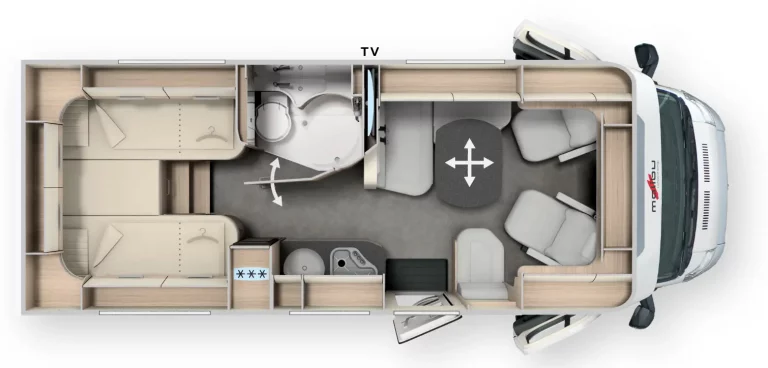Grundriss Malibu T430KB-LE