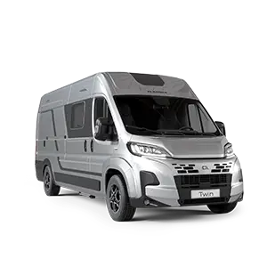 Adria Twin Campervan bei Camping Braunbarth am Bodensee