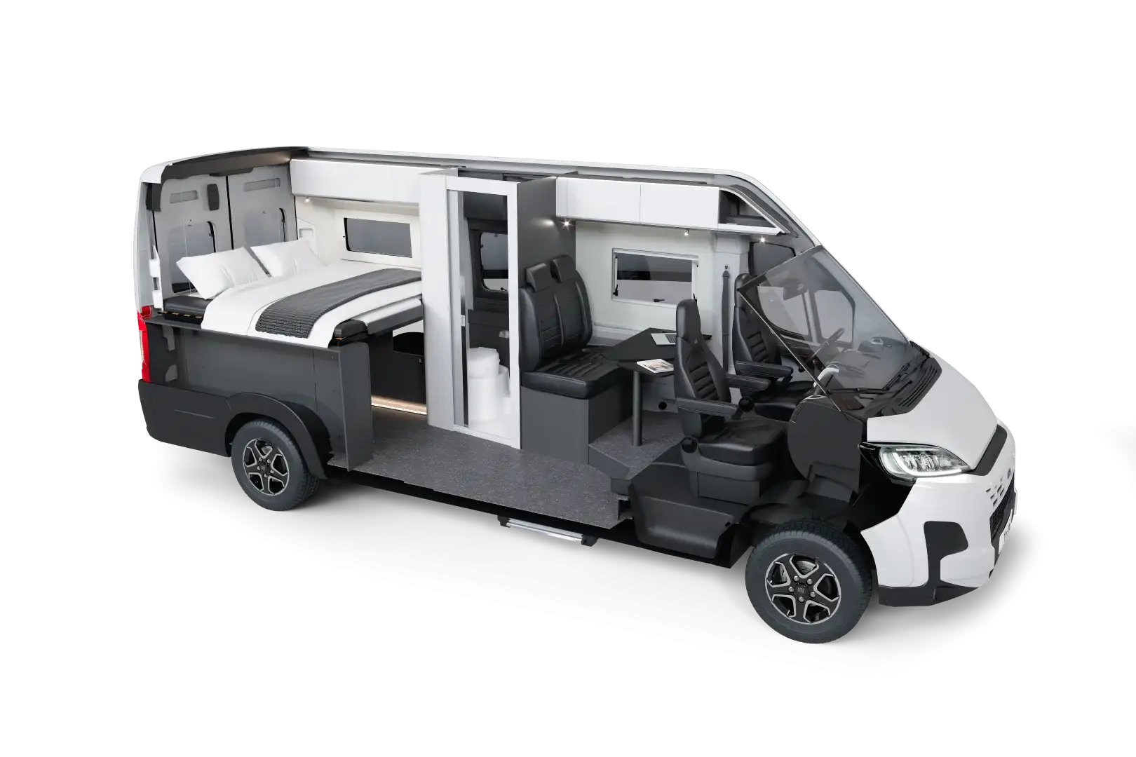 Aufbaukonstruktion des Adria Twin Sports im Schnitt
