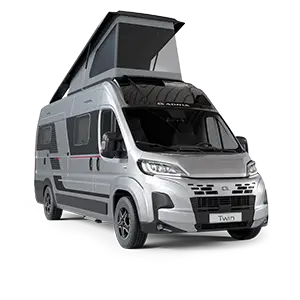 Adria Twin Sports Campervan bei Camping Braunbarth am Bodensee
